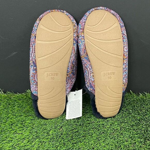 J. Crew Paisley Scuff Slippers NWT - Picture 7 of 8